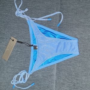 Blue sparkle bathing suit bottoms only